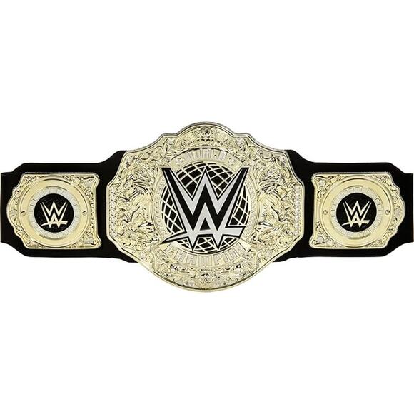 Unbranded Other - WWE Championship Belt Adult Black Gold Roleplay Costume Toy Wrestling Title